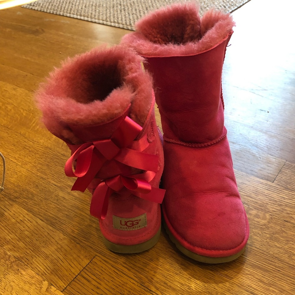Pink Bow Ugg Boots